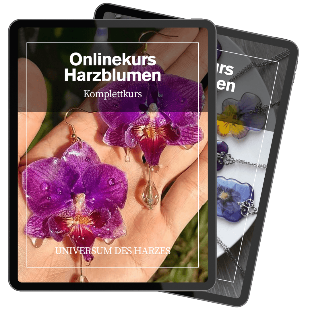 Kursmaterial für Blumen in Epoxidharz